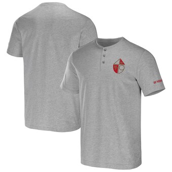 Men's San Francisco 49ers NFL x Darius Rucker Collection by Fanatics Heather Gray Henley T-Shirt