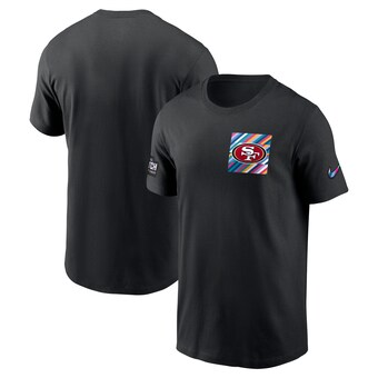 Men's San Francisco 49ers  Nike Black 2023 NFL Crucial Catch Sideline Tri-Blend T-Shirt