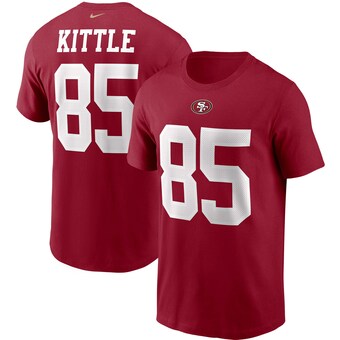 Men's San Francisco 49ers George Kittle Nike Scarlet Name & Number T-Shirt