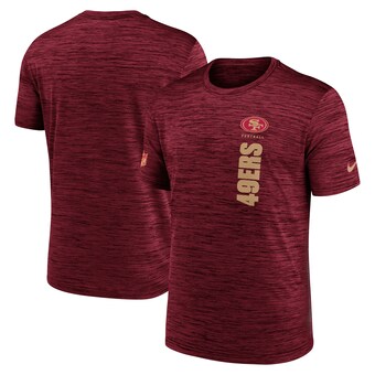 Men's San Francisco 49ers Nike Scarlet 2024 Sideline Velocity Performance T-Shirt