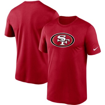 Men's San Francisco 49ers Nike Scarlet Logo Essential Legend Performance T-Shirt