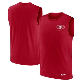 Men's San Francisco 49ers Nike Scarlet Muscle Tank Top