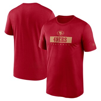 Men's San Francisco 49ers Nike Scarlet Sideline Legend Performance T-Shirt