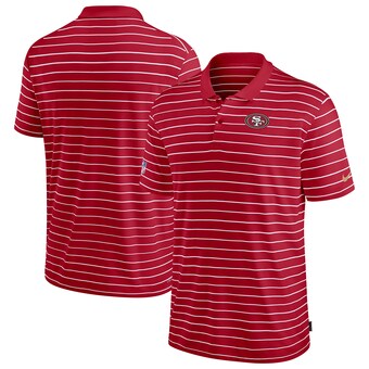 Men's San Francisco 49ers Nike Scarlet Sideline Lock Up Victory Performance Polo