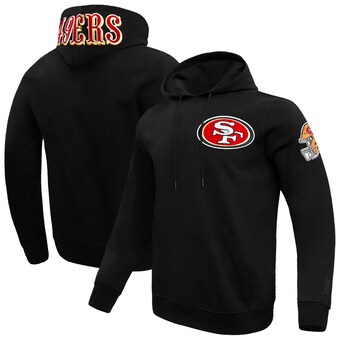 Men's San Francisco 49ers Pro Standard Black  Classic Chenille Pullover Hoodie