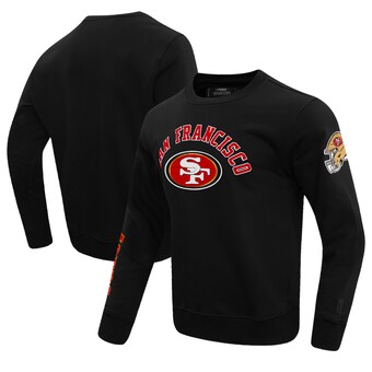 Men's San Francisco 49ers  Pro Standard Black Classic Fleece Pullover Sweatshirt