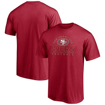 Men's San Francisco 49ers Scarlet Dual Threat T-Shirt