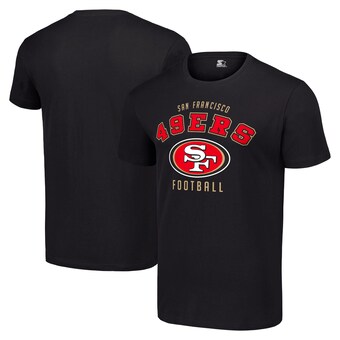 Men's San Francisco 49ers Starter Black Logo T-Shirt