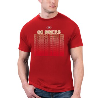 Men's San Francisco 49ers Starter Scarlet Slogan T-Shirt