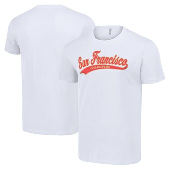 Men's San Francisco 49ers Starter White Tailsweep T-Shirt