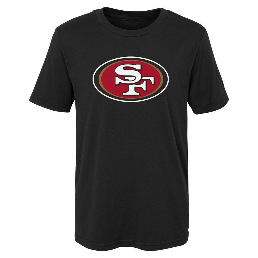 Preschool San Francisco 49ers Black Primary Logo T-Shirt