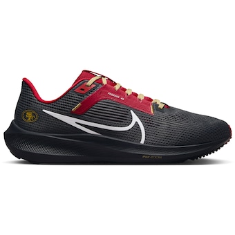 Unisex San Francisco 49ers  Nike Anthracite Zoom Pegasus 40 Running Shoe