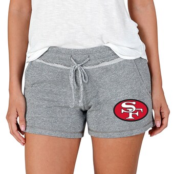 Women's San Francisco 49ers  Concepts Sport Gray Mainstream Terry Lounge Shorts