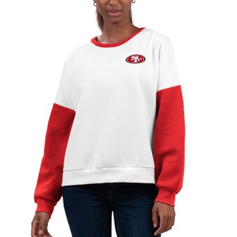 Women's San Francisco 49ers G-III 4Her by Carl Banks White A-Game Pullover Sweatshirt