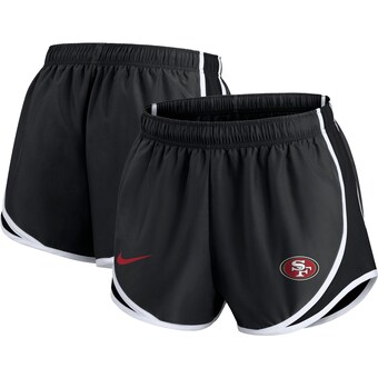 Women's San Francisco 49ers Nike Charcoal Plus Size Logo Performance Tempo Shorts