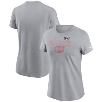 Women's San Francisco 49ers  Nike Gray Super Bowl LVIII Local Essential T-Shirt