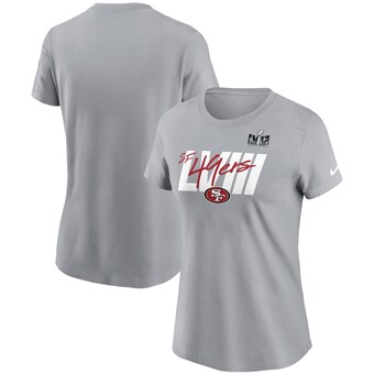 Women's San Francisco 49ers  Nike Gray Super Bowl LVIII Specific Essential T-Shirt