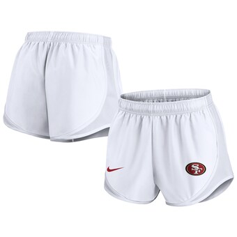 Women's San Francisco 49ers Nike White Tempo Shorts