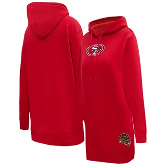 Women's San Francisco 49ers Pro Standard Scarlet Fleece Hoodie Dress