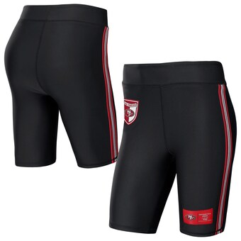 Women's San Francisco 49ers WEAR by Erin Andrews Black Biker Shorts