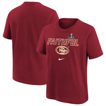 Youth San Francisco 49ers  Nike Scarlet Super Bowl LVIII Local T-Shirt