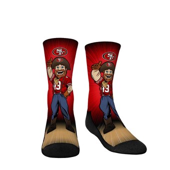 Youth San Francisco 49ers Rock Em Socks Mascot Pump Up Crew Socks