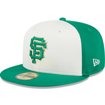 Men's San Francisco Giants New Era White/Green 2024 St. Patrick's Day 59FIFTY Fitted Hat