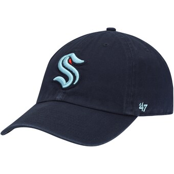 Seattle Kraken '47 Clean Up Adjustable Hat - Deep Sea Blue