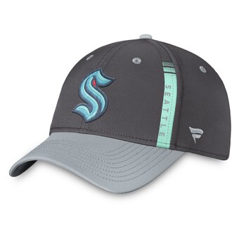 Seattle Kraken Fanatics Authentic Pro Home Ice Flex Hat - Charcoal/Gray