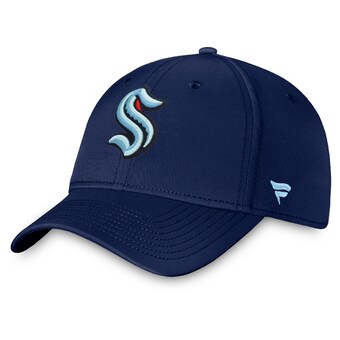 Seattle Kraken Fanatics Core Primary Logo Flex Hat - Navy