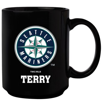 Seattle Mariners Black 15oz. Personalized Mug