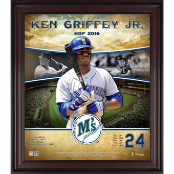 Seattle Mariners Ken Griffey Jr. Fanatics Authentic Framed 15" x 17" Hall of Fame Career Profile