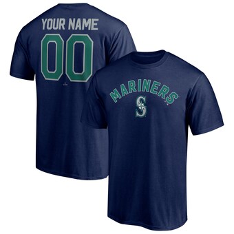 Men's Seattle Mariners Fanatics Navy Personalized Team Winning Streak Name & Number T-Shirt