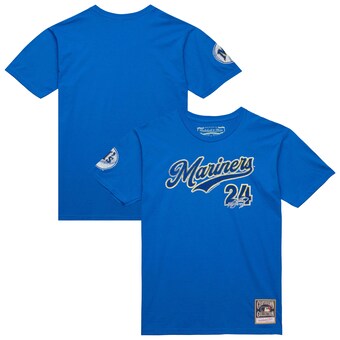 Men's Seattle Mariners Ken Griffey Jr. Mitchell & Ness Royal Cooperstown Collection Player T-Shirt