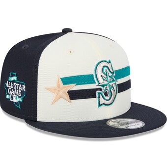 Men's Seattle Mariners  New Era Cream/Navy 2024 MLB All-Star Game Workout 9FIFTY Snapback Hat