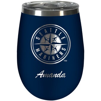 Seattle Mariners 10oz. Personalized Team Color Wine Tumbler