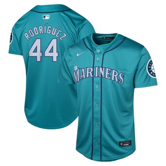 Youth Seattle Mariners Julio Rodríguez Nike Aqua Alternate Limited Player Jersey