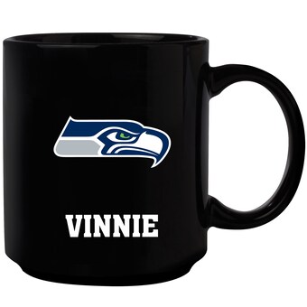 Seattle Seahawks Black 11oz. Personalized Mug