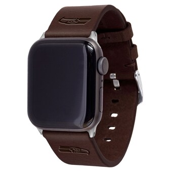 Seattle Seahawks Brown Leather Apple Watch Band