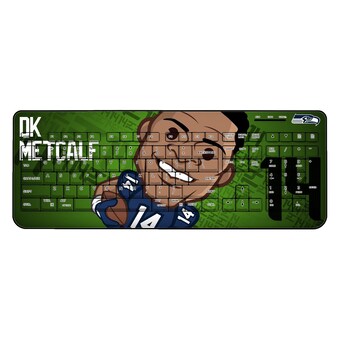 Seattle Seahawks DK Metcalf Emoji Design Wireless Keyboard