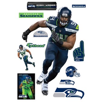 Seattle Seahawks Bobby Wagner Fathead 12-Pack Life-Size Removable Wall Decal