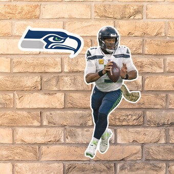 Seattle Seahawks Russell Wilson Fathead Alumigraphic Outdoor Die-Cut Decal