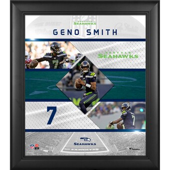 Geno Smith Seattle Seahawks Framed Fanatics Authentic 15" x 17" Stitched Stars Collage