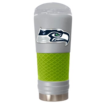 Seattle Seahawks Gray 24oz. Powder Coated Draft Travel Mug