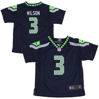 Infant Seattle Seahawks Russell Wilson Nike College Navy Team Color Game Jersey