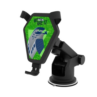 Seattle Seahawks Keyscaper Black Wireless Car Charger