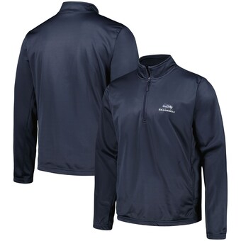 Men's Seattle Seahawks Dunbrooke Navy All-Star Tech Quarter-Zip Top