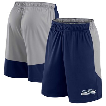 Men's Seattle Seahawks Fanatics College Navy Big & Tall Team Logo Shorts