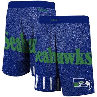 Men's Seattle Seahawks Mitchell & Ness Royal Jumbotron Shorts