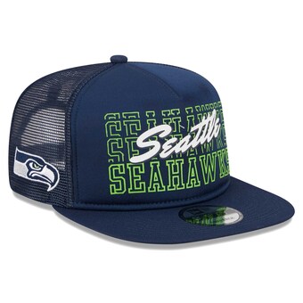 Men's Seattle Seahawks New Era College Navy Instant Replay 9FIFTY Snapback Hat